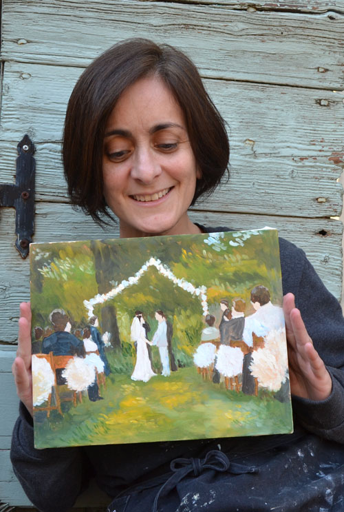 wedding painting from photo