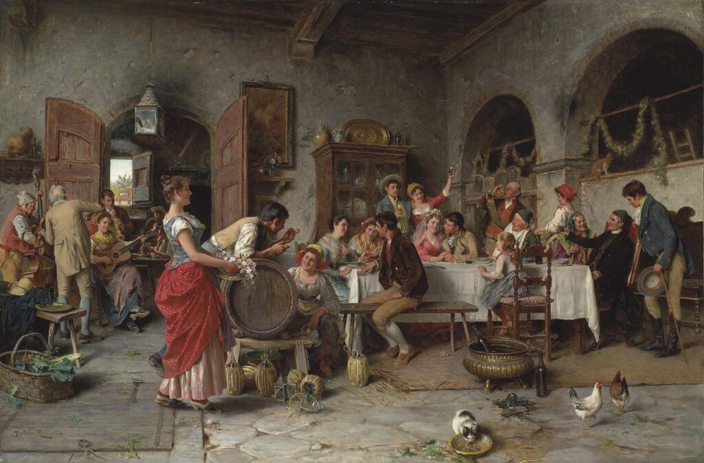 wedding feast painting