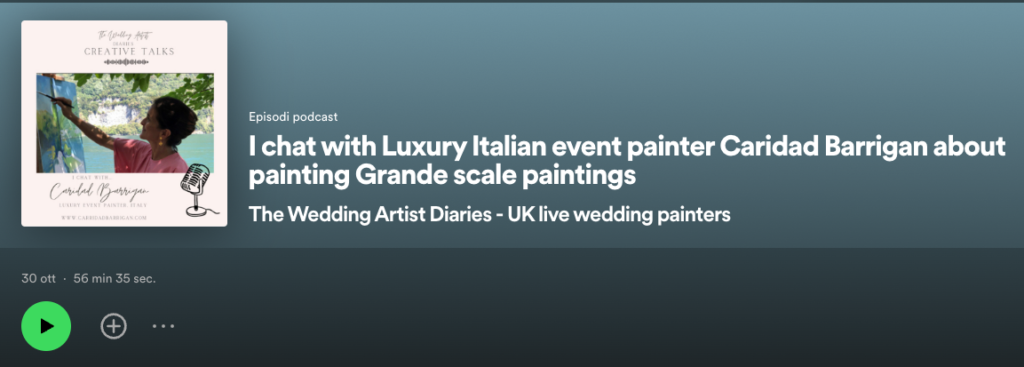 wedding artist diaries podcast interview