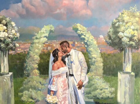 EVENT PAINTING IN ITALY WEDDING CEREMONY PAINTING ROME