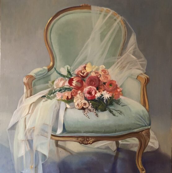 wedding bouquet painting
