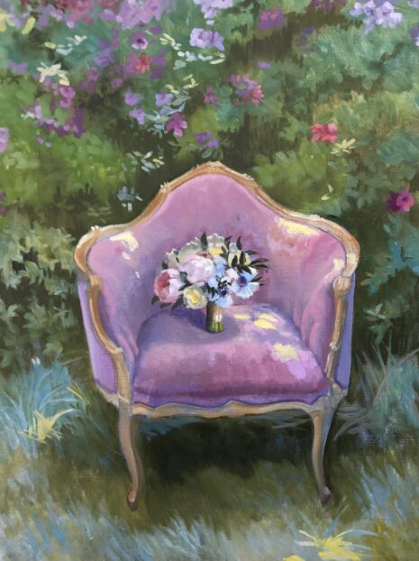 wedding bouquet painting
