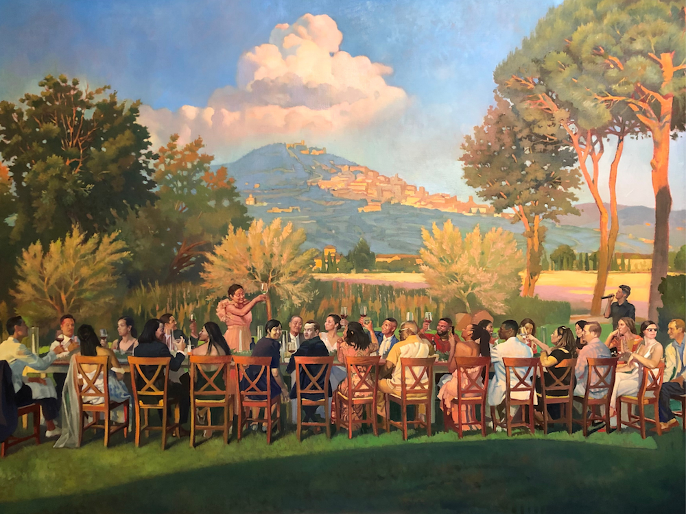 WEDDING PAINTING IN CORTONA
