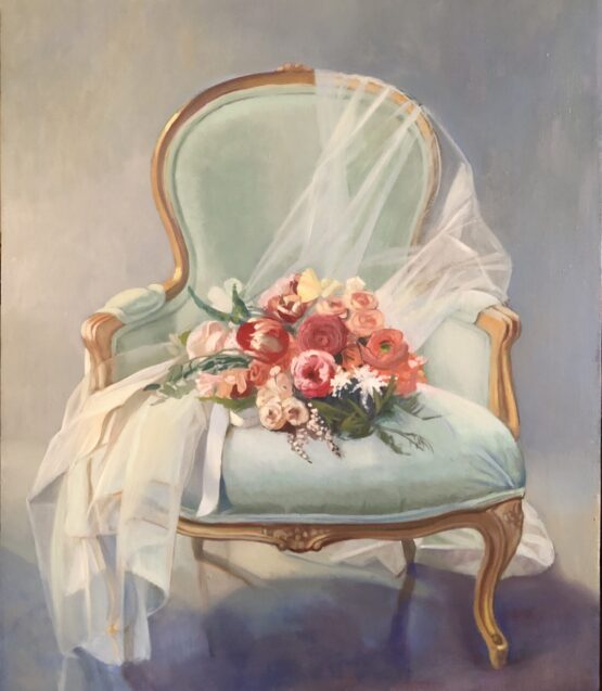 wedding bouquet painting