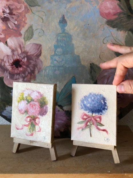 hand painted wedding favors in Italy